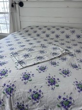 Set Lenzuola Bassetti Cotone Piatto Queen Lenzuolo + 1 Federa ITALIA Viola! Casetta