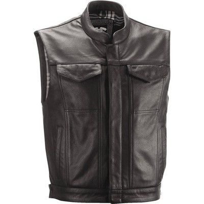 Highway 21 Magnum Leather Vest | Black
