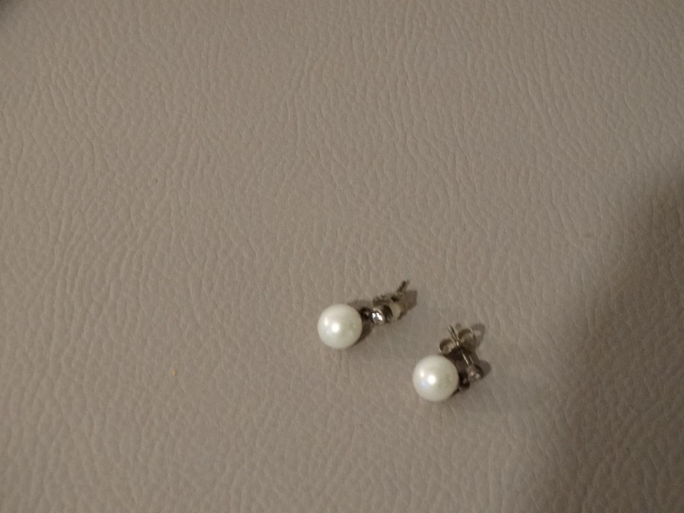 PANDORA OHRRINGE, 925/SILBER mit Zuchtperlen - Bild 4 von 4