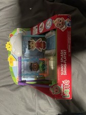 Cocomelon Sunny Splash Swing Playset with Figure, Licensed Cartoon TV Toy