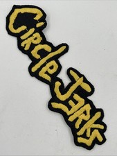 Circle Jerks Punk Band Logo Patch: Iron On, Quality Embroidery, 6  Long