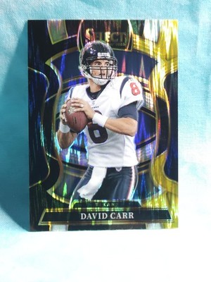 2025 Select Football #50 David Carr Black/Yellow Shock Hanger Exclusive 