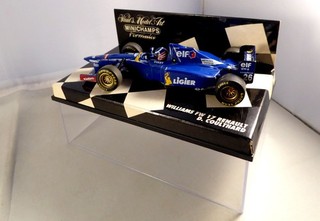 1:43 MINICHAMPS Formel 1 F1 Modellauto WILLIAMS RENAULT FW 17 N°26 blau 1:43 BOX