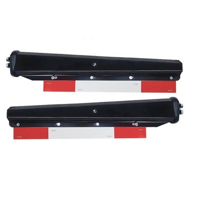 Semi Truck Black Straight Spring Loaded Mud Flap Hanger 1-1/8''Bolt Spacing