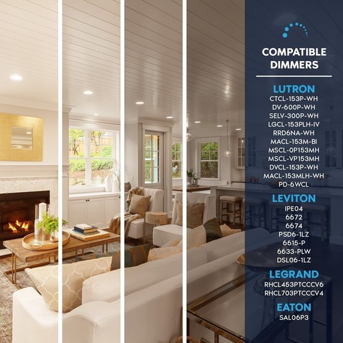 Luxrite BR20 LED Light Bulbs 6.5W=45W Soft White Dimmable 460 Lumens E26 12 Pack - Picture 4 of 7