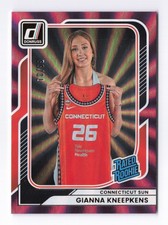 2026 Donruss WNBA #99 Gianna Kneepkens, Sun 70/99 RC Rated Rookie Purple Laser