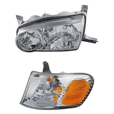 For Toyota Corolla 01-02 2-Piece Kit (Driver Side Headlight, Driver Side Turn