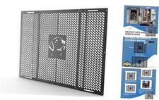 RV Screen Door Grille,Dog Friends Design, Aluminium Alloy Material Protects