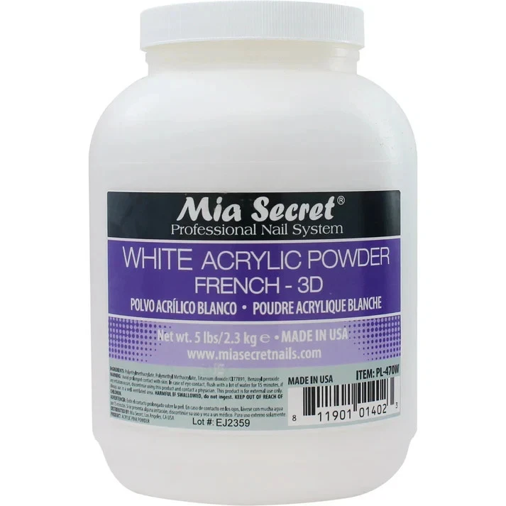 Polvo de uñas acrílico profesional Mia Secret 5 lb / 2,3 kg - ELIGE TUS COLORES Foto 2 de 2