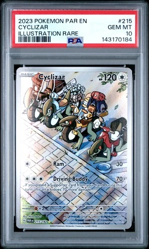 **PSA 10** Pokemon Paradox Rift SV04 PAR-EN Cyclizar 215/182