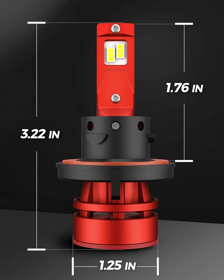 T2 H13/9008 Bulbs Kit, 45,000LM 900% Superior Brighter Bulbs, H13 Fog Bulbs 6... - Image 4 of 4