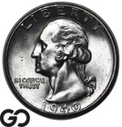 1940-D Washington Quarter Blast White Lustrous Gem