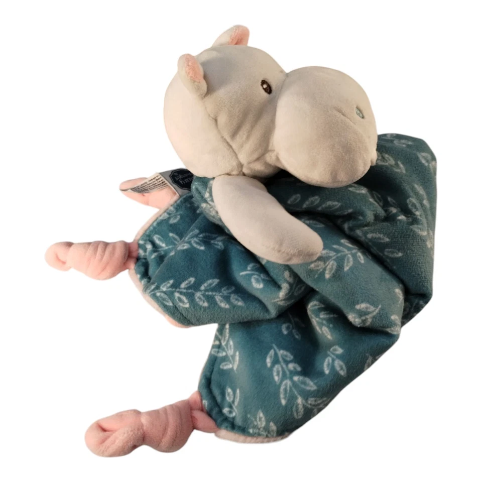 Плюшевое милое защитное одеяло Mary Meyer, 13 x 13 дюймов, драгоценности бегемота - Изображение 4 из 4