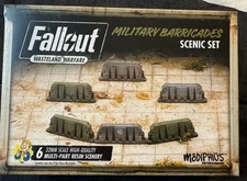 Fallout Wasteland Warfare Military Barricades Scenic Set Sealed