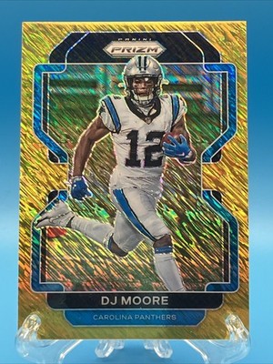 DJ Moore 2021 Panini Prizm GOLD Shimmer 2/10 SUPER RARE Panthers/Bears