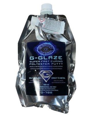 GENESIS REFINISH G-GLAZE SUPER FAST CURING POLYESTER PUTTY 450ML