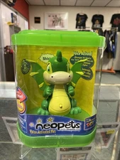 Neopets Green Scorchio Dragon Voice Activated Pet Thinkwaytoys Damaged box