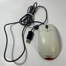 Microsoft Wheel Mouse Optical USB X802382-003 1.1A White Tested Working 