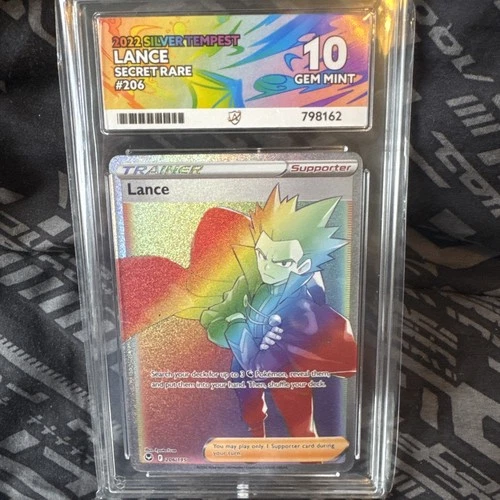 Ace 10 Lance 206/195 Silver Tempest Trainer Pokemon Card GEM MINT