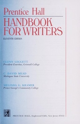 Prentice-Hall Handbook for Writers Hardcover