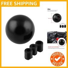 Aluminum Round Ball Shift Knob - Comfortable Grip Universal Fit With Adapters