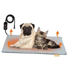 Pet Heating Pad for Dogs and Cats, 6 Adjustable Temperature with Timer,
