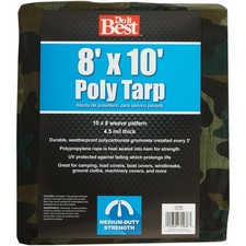 Do it Best Camo Woven 8 Ft. x 10 Ft. Medium Duty Poly Tarp 741184 SIM Supply,