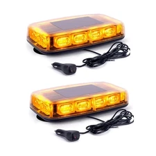 2x 48LED Roof Top Strobe Lights, High Visibility Emergency Beacon Flashing Light