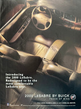 Buick Lesabre 2000 Interior View Redesigned Comfortable Vintage Print Ad 1999 Buick Lesabre 2000 Interior View Redesigned Comfortable Vintage Print Ad 1999
