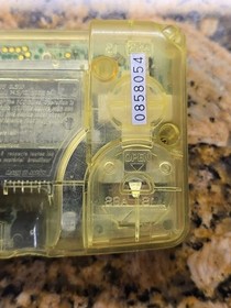 Neo Geo Pocket Color Crystal Yellow Model 2 Slim All Original NO SOUND NGPC SNK