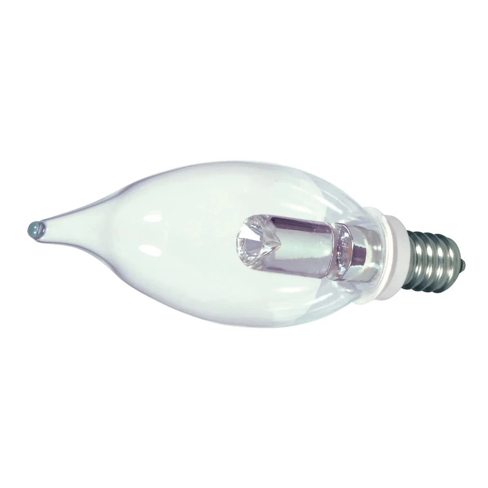 1 Watt LED - CA8 - Clear - 2700K - Candelabra base - 120 Volt - Carded - 48-Pack - Image 3 of 4