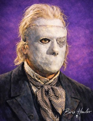 BORIS HOWLER HAMMER HORROR PHANTOM OF THE OPERA 8.5X11 Art Print SIGNED