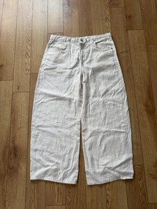 Citizens of Humanity Brynn Drawstring Trouser in Tulip White Size 34 $298 Linen