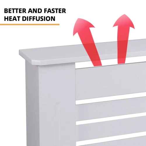 Cubreradiador cubrecalefactor 152 x 19 x 81,5 h madera moderno Wormer XL - Imagen 5 de 7