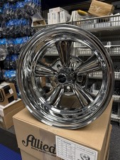 Allied Wheel 67 Supreme Wheels 14x6 -48 5x4.55x4.755x5 Chrome Rims Set Of 4