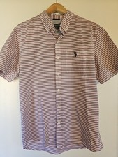U.S. Polo Assn. Mens Striped Button-Up Shirt Size M