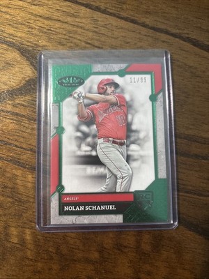 Nolan Schanuel 2024 Topps Tier One /99 Green Foil Rookie RC #78 Angels