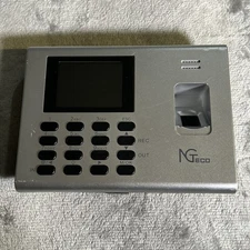 NG-K4 Fingerprint Time Clock 2.8in LCD Used NGTeco Unit Only No Cords