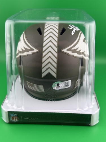 Kurt Warner Signed Cardinals Salute to Service Speed Mini Helmet-Beckett W Holo - Picture 5 of 6