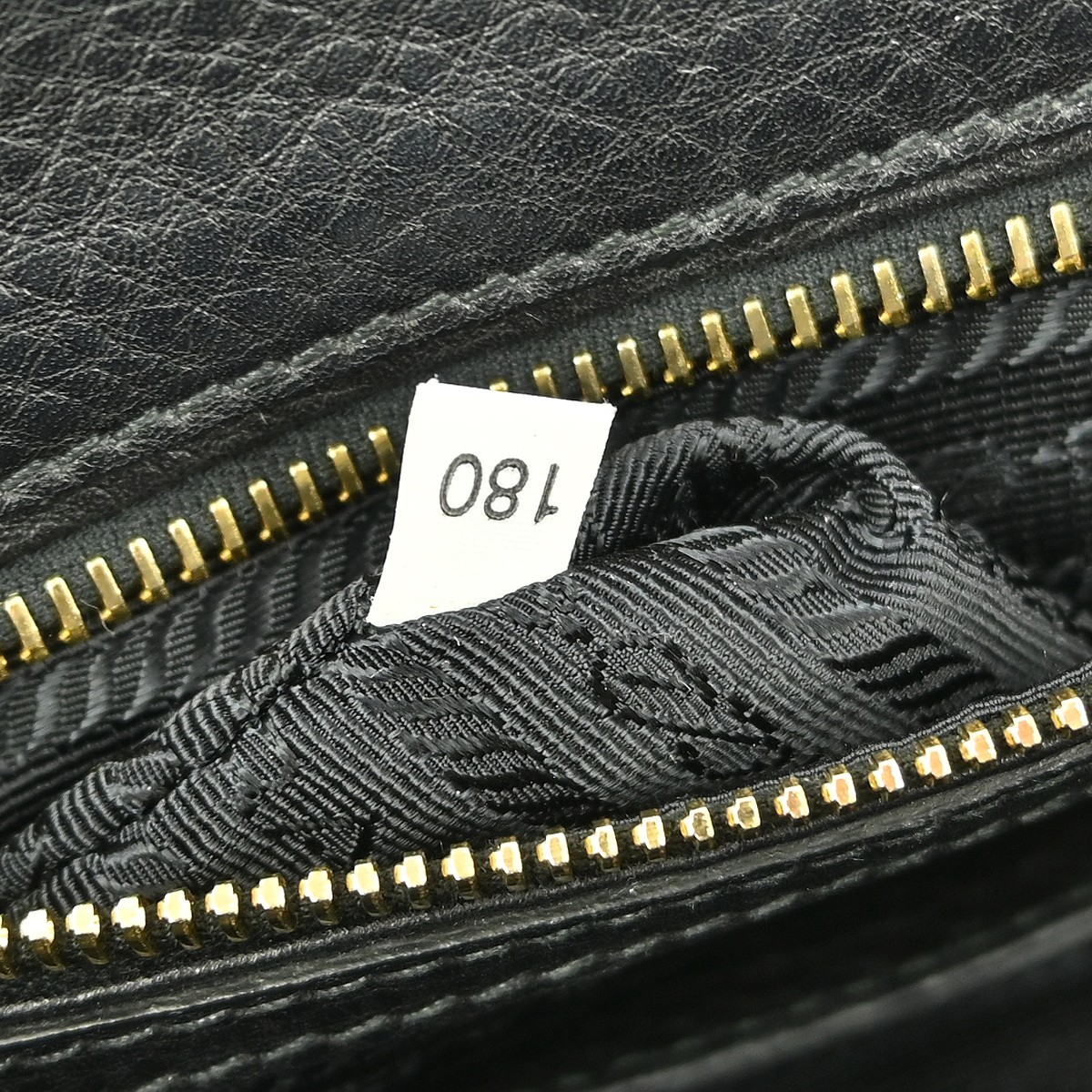 BUYIT Prada Black Leather 2way Handbag 180/BT0962 NQ03966 thumbnail 6