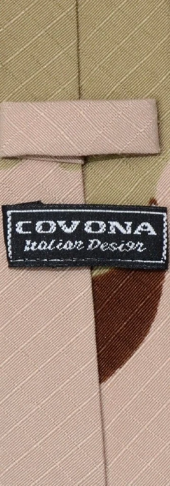 Corbata para hombre COVONA beige camuflaje militar ajustada 2,5" Foto 2 de 2