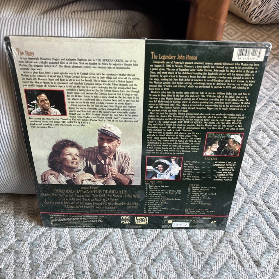 The African Queen LaserdiscBrand NEW! Sealed Humphrey Bogart Katharine Hepburn - Image 2 of 3