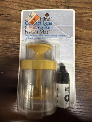 #ad Vintage 80’s Barnes Hind Hydra Mat Contact Lens Cleaning Kit Titan Cleaner 3ml $21.24