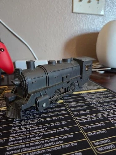 (no key) Marx mechanical Wind up train, Locomotive Only