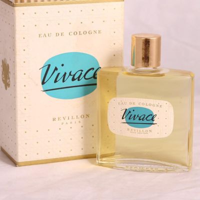 REVILLON VIVACE 8 OZ EAU DE COLOGNE VINTAGE BOTTLE 1960's