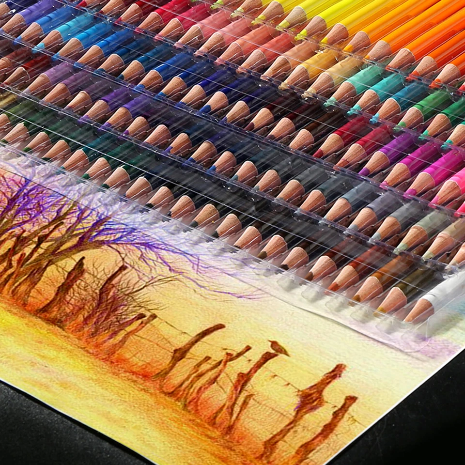 Juego de 120 piezas de lápices de colores clásicos a base de óleo pintura de artista regalo Foto 4 de 4