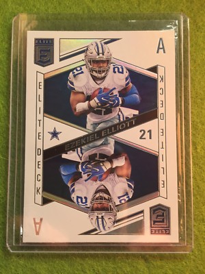 EZEKIEL ELLIOTT PRIZM REFRACTOR DALLAS COWBOYS CARD