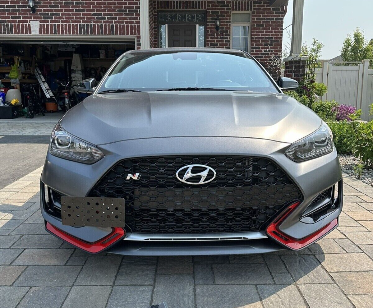 Front Bumper Tow Hook License Plate Bracket For Hyundai Veloster N