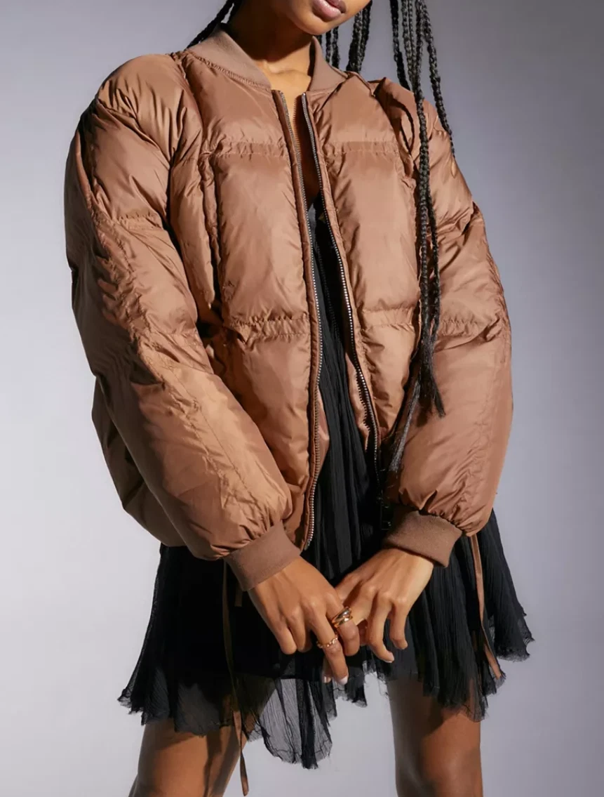 UO Quilted Cropped Puffer Jacket