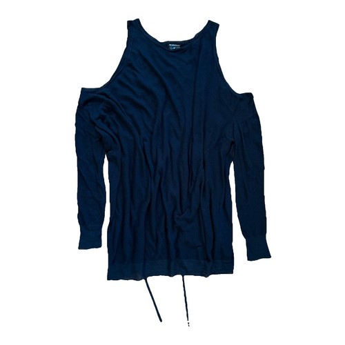 ANN DEMEULEMEESTER Danial Ladder Stitch Seethrough Oversized Black